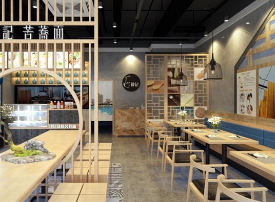 小吃店装修设计 小吃店装修设计